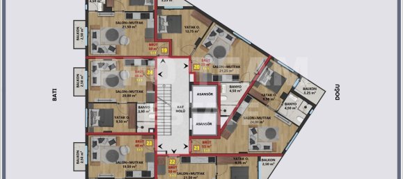 2-salle Appartement à Muratpasa, Turkey No. 31715 8