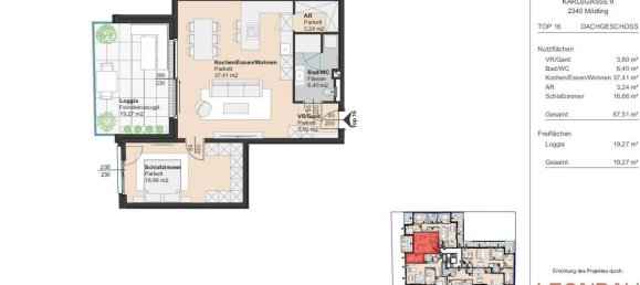2 rooms Apartment in Modling, Austria No. 124955 8