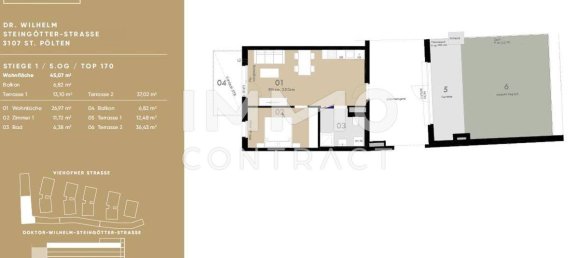 1 bedroom Apartment in St. Polten, Austria No. 2341 11