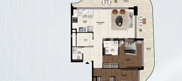 Apartamento T1 em Dubai, UAE N.º 197400 22
