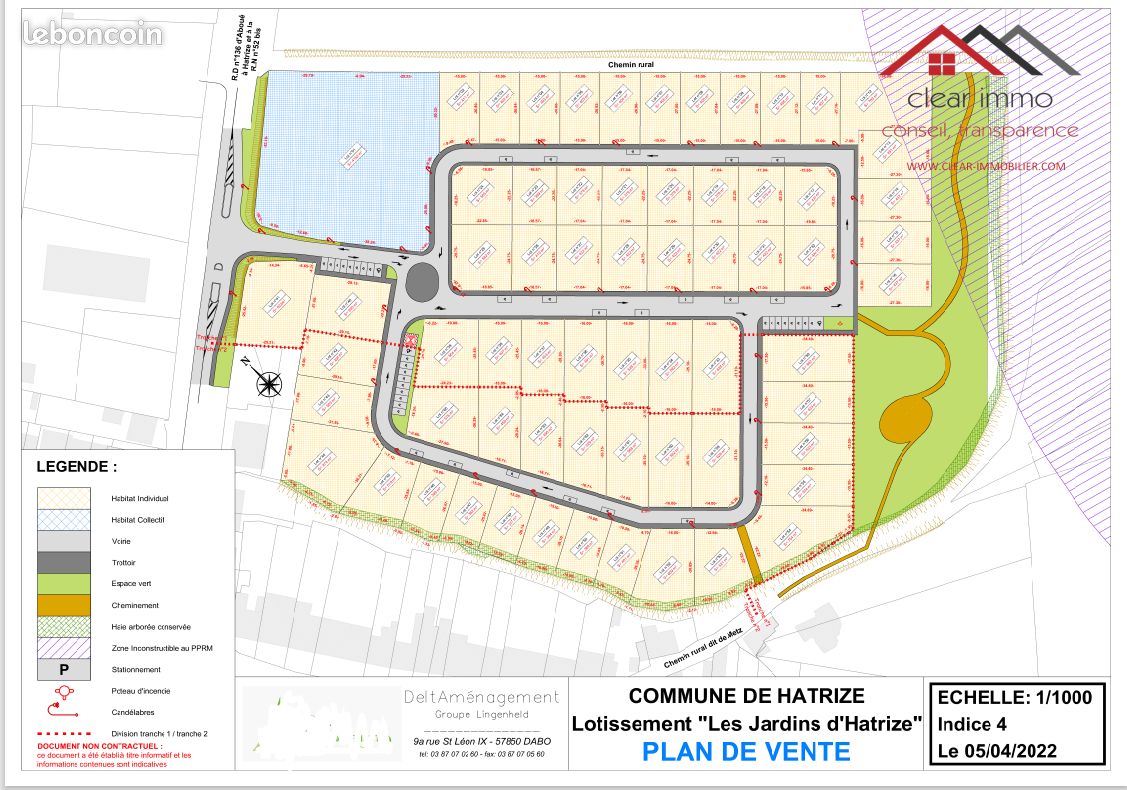 Terreno em Hatrize, France 521 m² N.º 92631