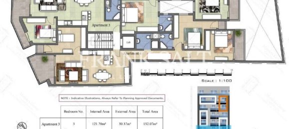3 Schlafzimmer Wohnung in Saint Paul's Bay, Malta, Nr. 176 16