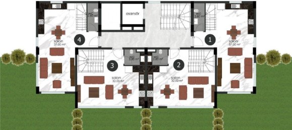 3 rooms Apartment in Alanya, Turkey No. 9645 5