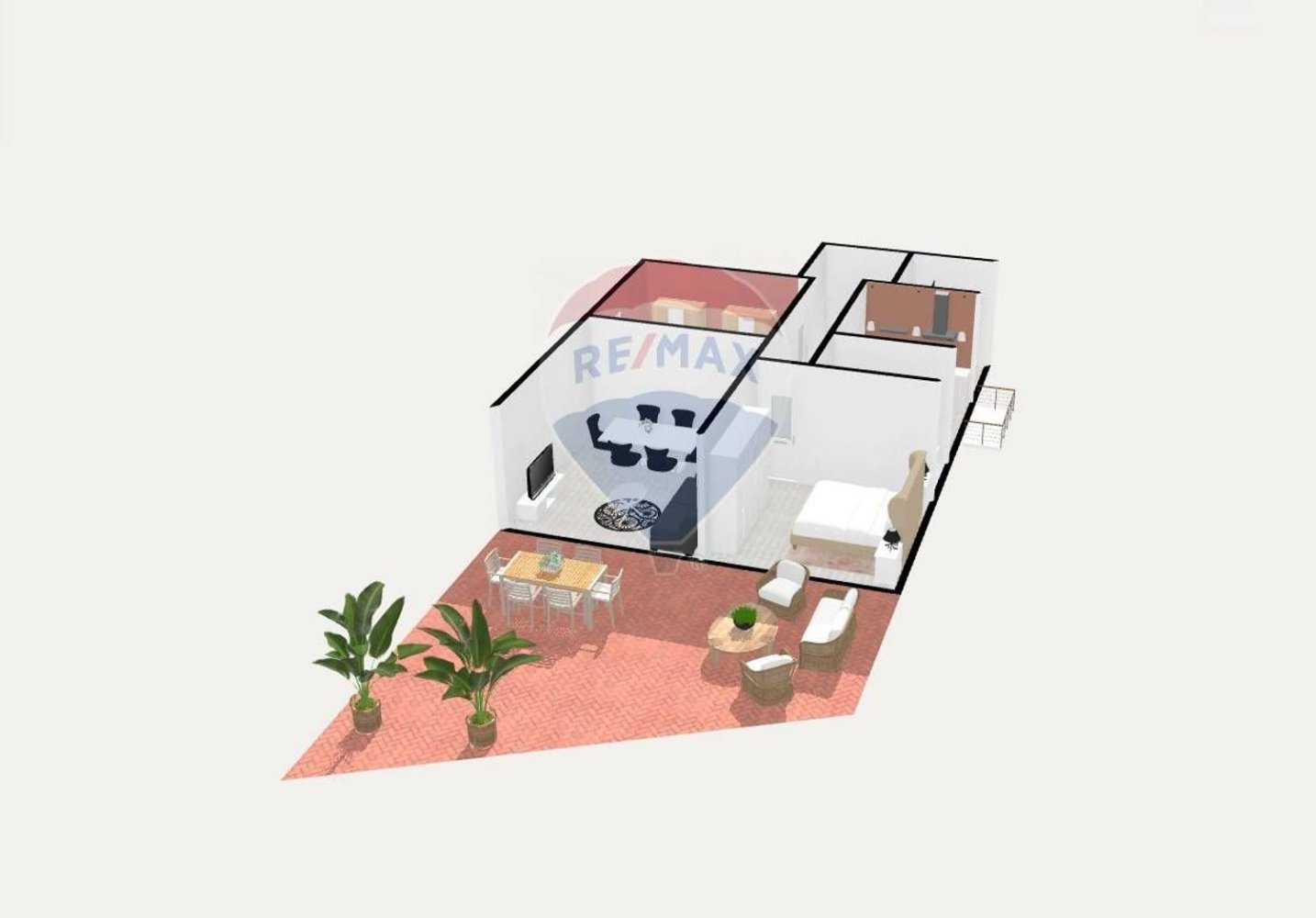 3 rooms Apartment in Rome, Italy No. 300096