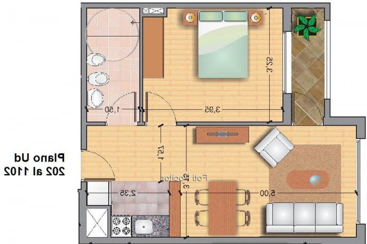 Studio in Montevideo, Uruguay No. 4789