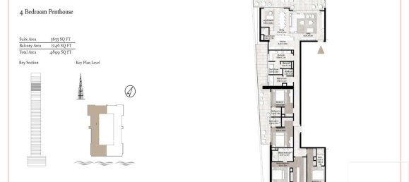 4 bedrooms Penthouse in Downtown Dubai (Downtown Burj Dubai), UAE No. 112172 15