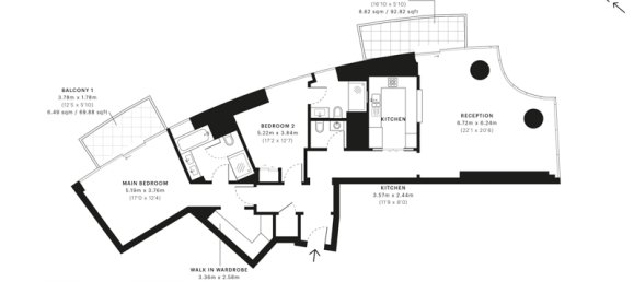 2 Schlafzimmer Wohnung in Downtown Dubai (Downtown Burj Dubai), UAE, Nr. 4447 6