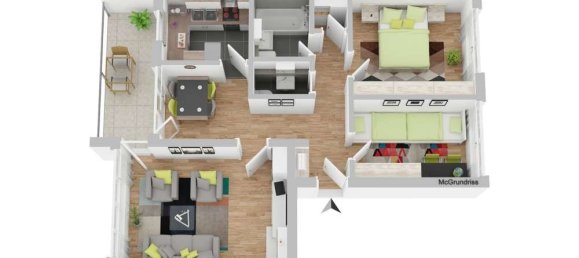 Квартира с 2 спальнями в Ludwigsburg, Германия № 234108 19