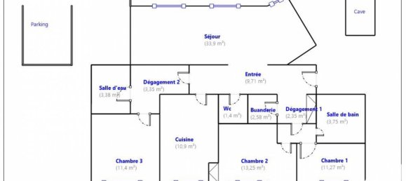 Apartamento de 3 dormitorios en Argenteuil, France No. 165639 15