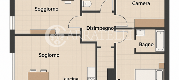 Дом с 4 спальнями в Пиза, Италия № 196565 28