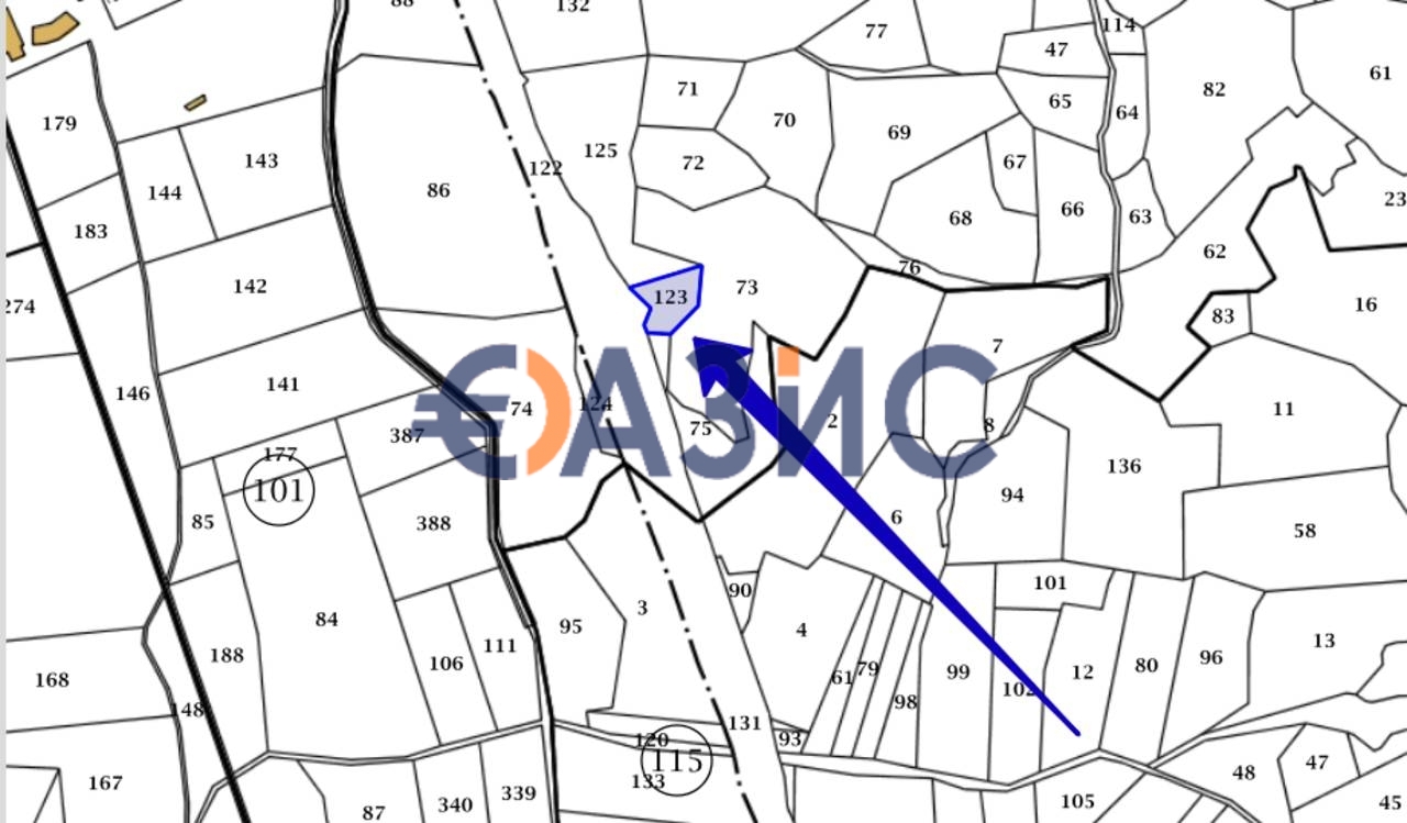 Terreno em Sozopol, Bulgaria 1141 m² N.º 2