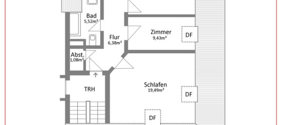 Квартира с 1 спальней в Баден-Вюртемберг, Германия № 3996 8