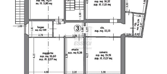 5 rooms Apartment in Capannori, Italy No. 124011 5