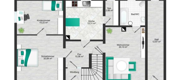 Casa de 2 dormitorios en Burgenlandkreis, Germany No. 235603 19