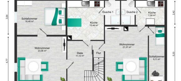 Casa de 2 dormitorios en Burgenlandkreis, Germany No. 235603 25