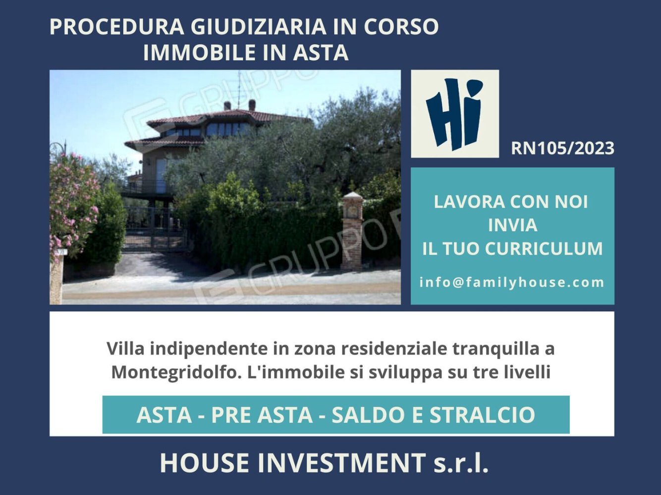 Вилла с 13 спальнями в Монтегридольфо, Италия № 319347