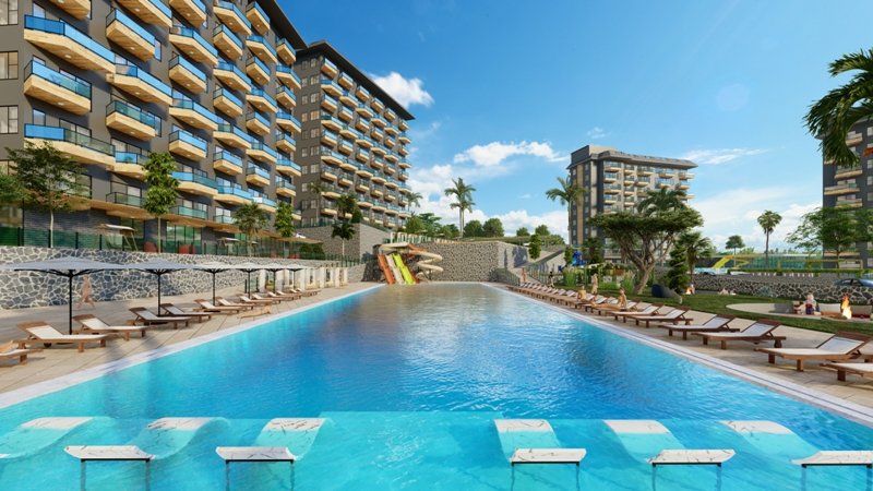 Apartment 3+1 in Konak Green Towers, Alanya, Turkey No. 39645