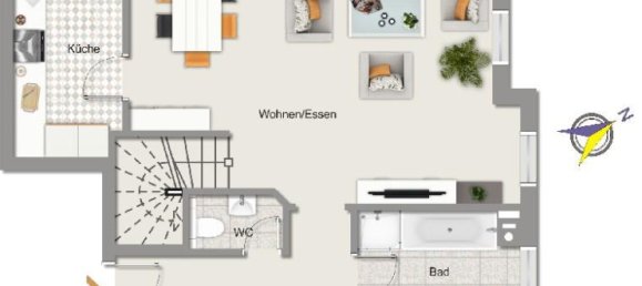 Дуплекс с 4 комнатами в Оффенбах, Германия № 203385 14