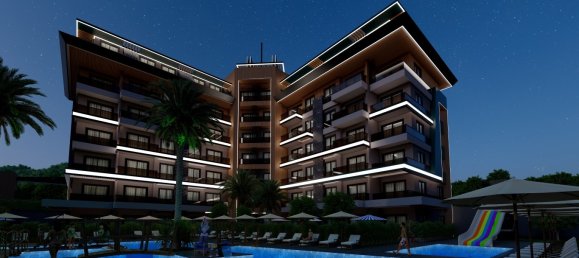 Квартира с 2 комнатами в Каргыджак, Турция № 10445 6