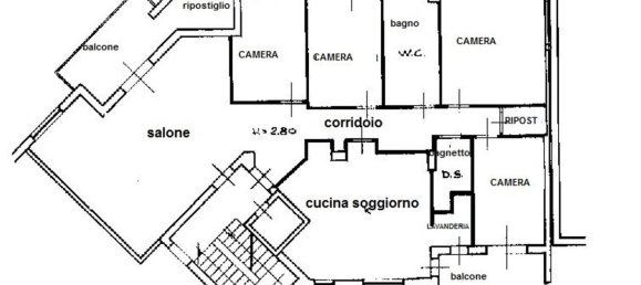 8 rooms Apartment in Caltanissetta, Italy No. 252194 3