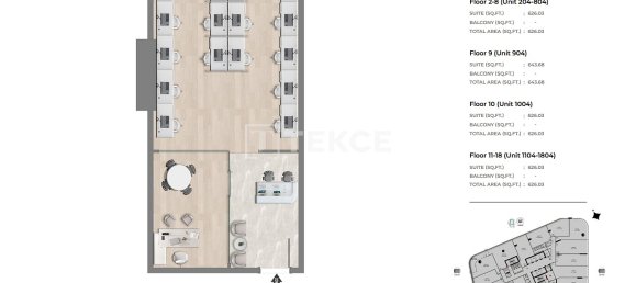 57 m² oficina en venta en Jebel Ali, Dubai, UAE № 184272 17