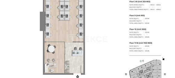 57 m² oficina en venta en Jebel Ali, Dubai, UAE № 184272 8