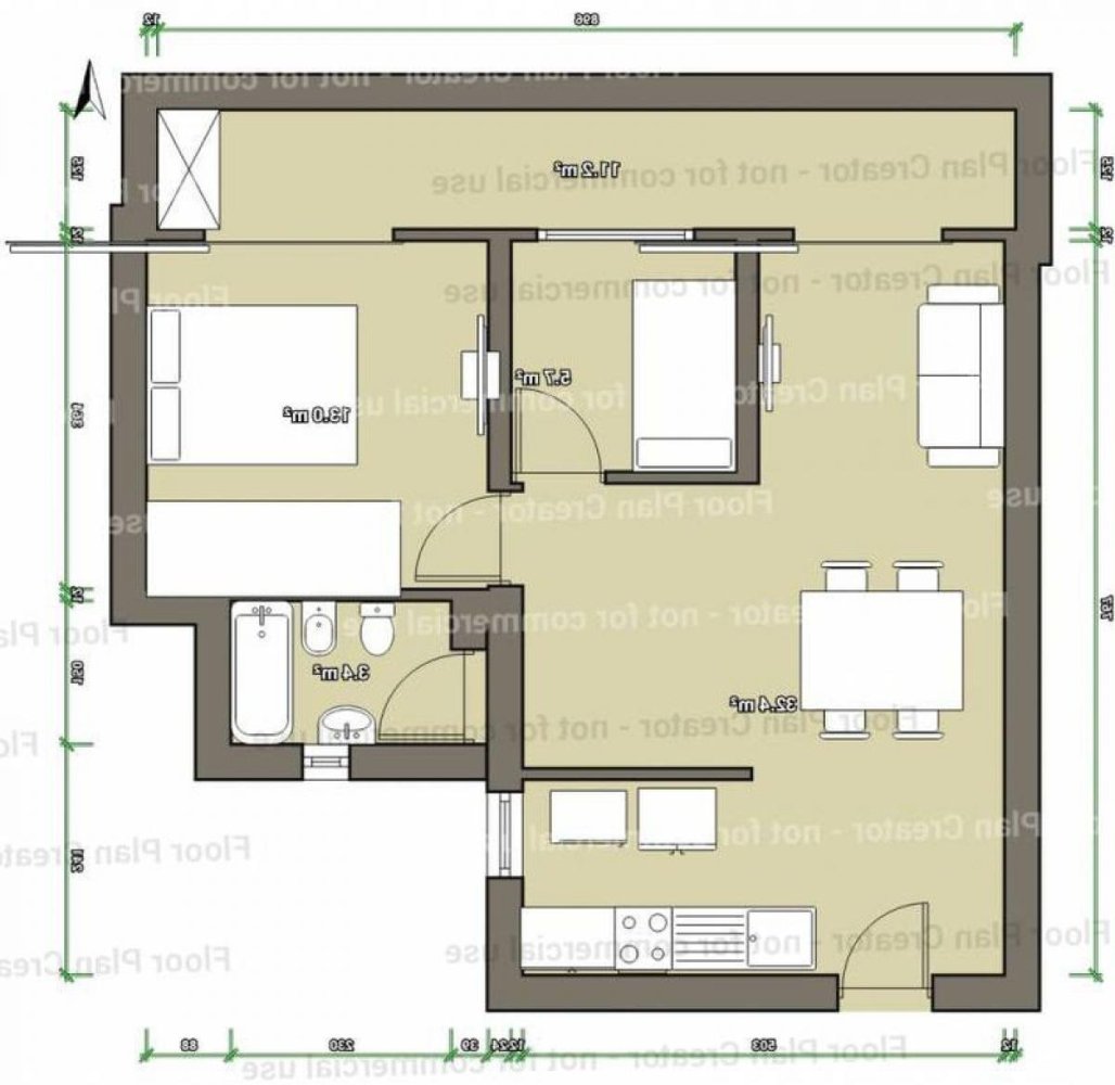 Квартира с 2 спальнями в Буэнос-Айрес, Аргентина № 100169
