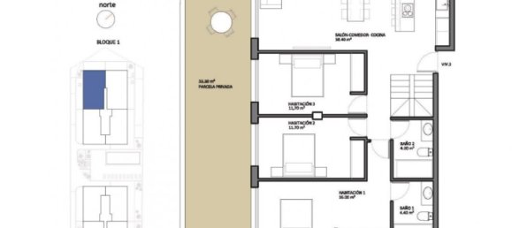 3 غرف نوم شقة في Alicante, Spain رقم 13690 23