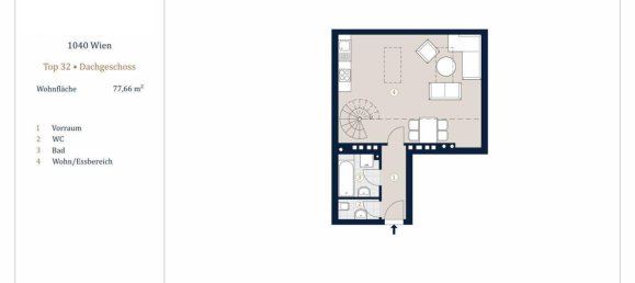 2 rooms Duplex in Wieden, Austria No. 216250 11