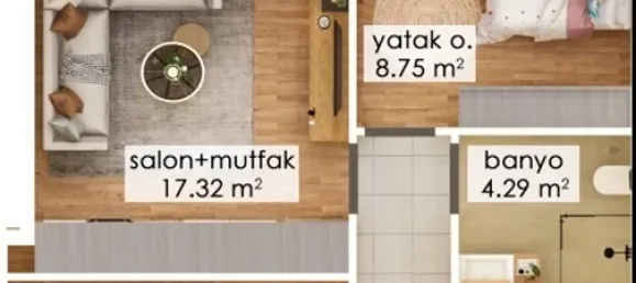 Квартира 2+1 в Мугла, Турция № 33426 10