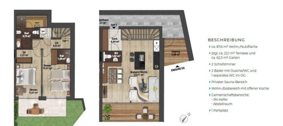 Apartamento de 2 dormitorios en Zell am See, Austria No. 181112 7