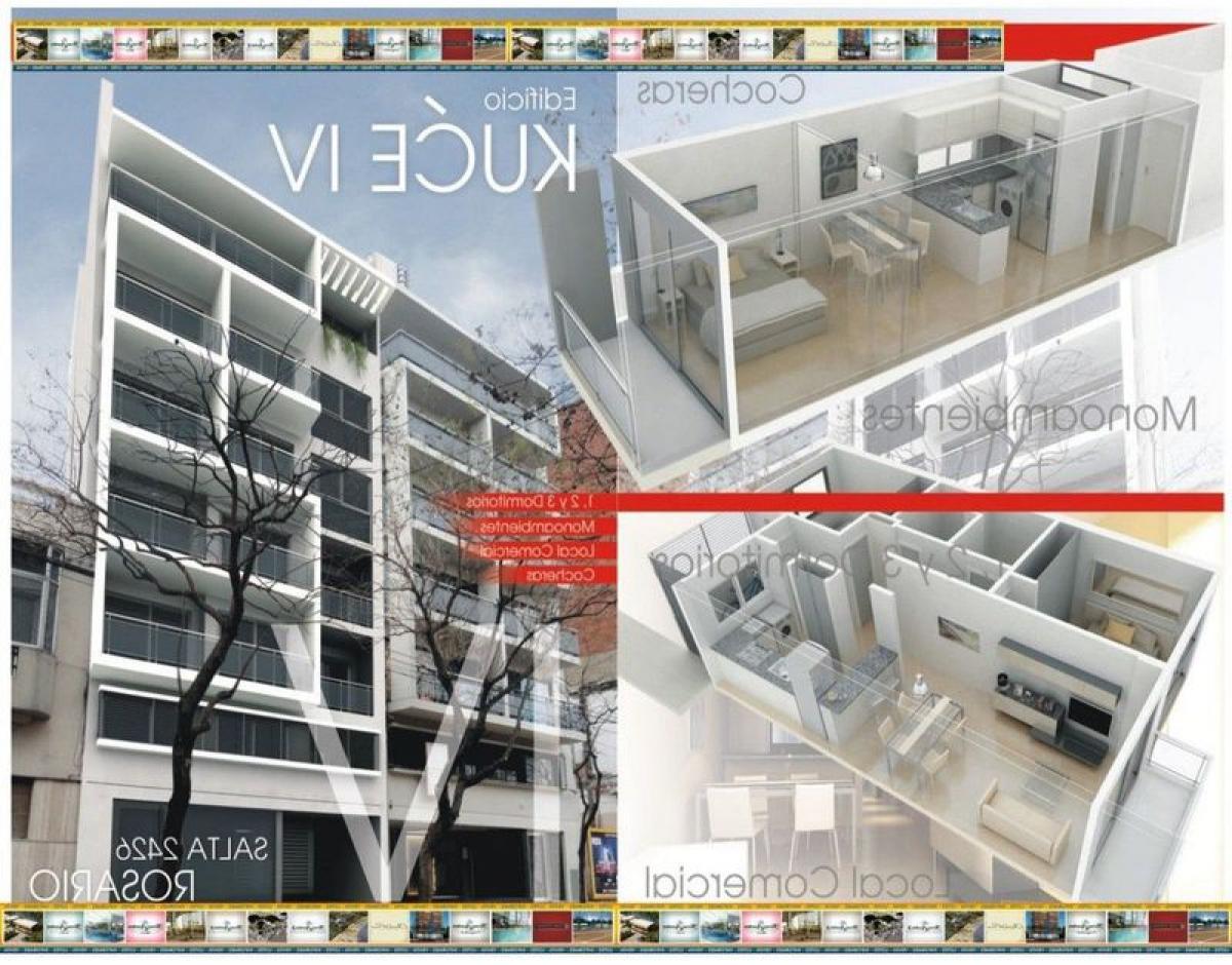 Apartamento de 2 dormitorios en Santa Fe, Argentina No. 54922