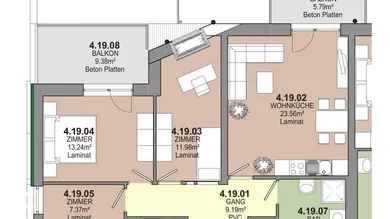 3 bedrooms Apartment in Stockerau, Austria No. 143150