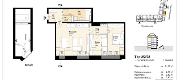 3-salle Appartement à Ottakring, Austria No. 197594 12