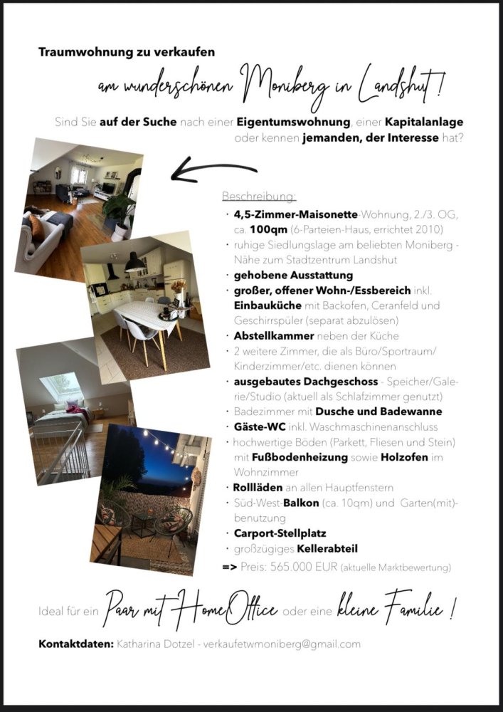 Дуплекс с 3 спальнями в Ландсхут, Германия № 346610