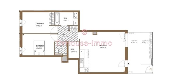 Apartamento de 2 dormitorios en La Courneuve, France No. 175373 2