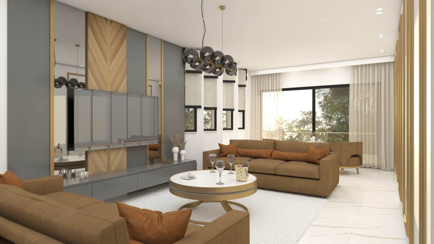 Penthouse 2+1 in Sea Nature Residence, Kargicak, Turkey No. 34498