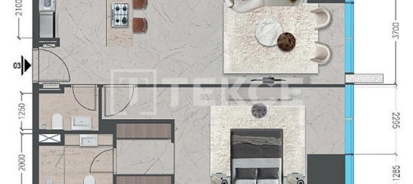 Apartamento T2 em Business Bay, UAE N.º 25795 25