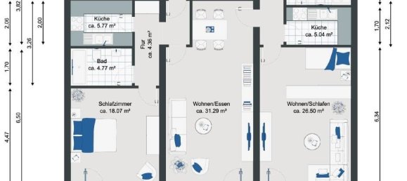 Apartamento de 3 habitaciónes en Saarbrucken, Germany No. 325425 14