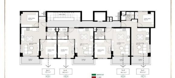 Wohnung 1+1 in Alanya, Turkey, Nr. 14343 19