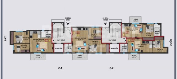 Penthouse de 2 divisões em Muratpasa, Turkey N.º 40374 15