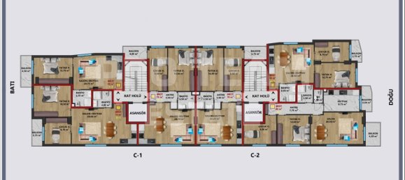 Penthouse de 2 divisões em Muratpasa, Turkey N.º 40374 18
