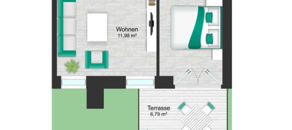 1 غرف نوم شقة في Rosenheim, Germany رقم 315098 18