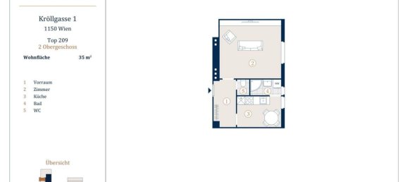 Studio in Rudolfsheim-Funfhaus, Austria, Nr. 207411 11