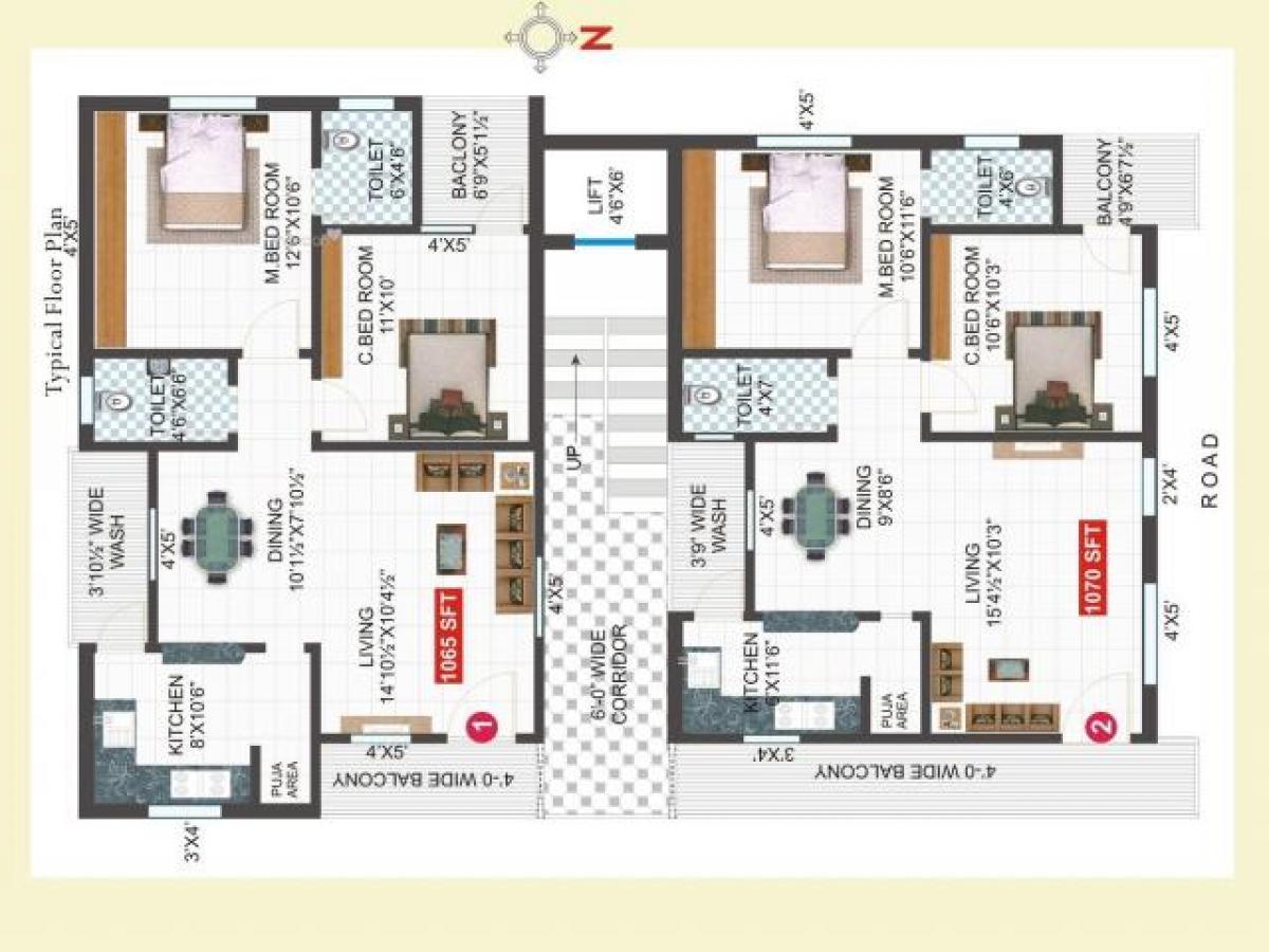 2 bedrooms House in Hyderabad, India No. 27276