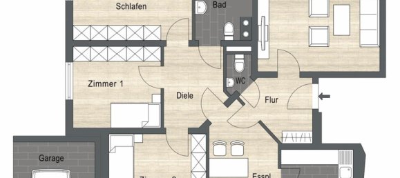 1 Schlafzimmer Wohnung in Baden-Württemberg, Germany, Nr. 17639 13