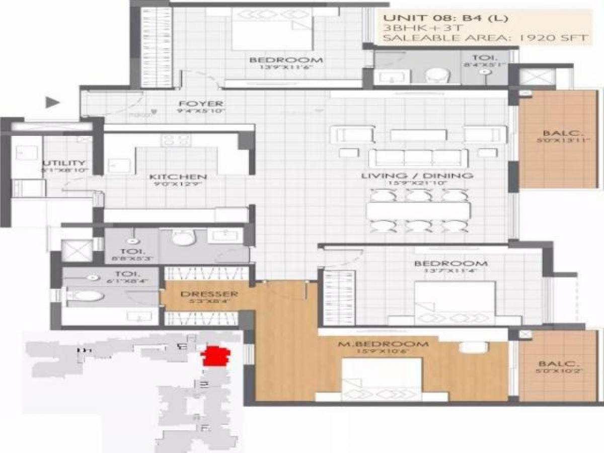 Дом с 3 спальнями в Бангалор, Индия № 43547