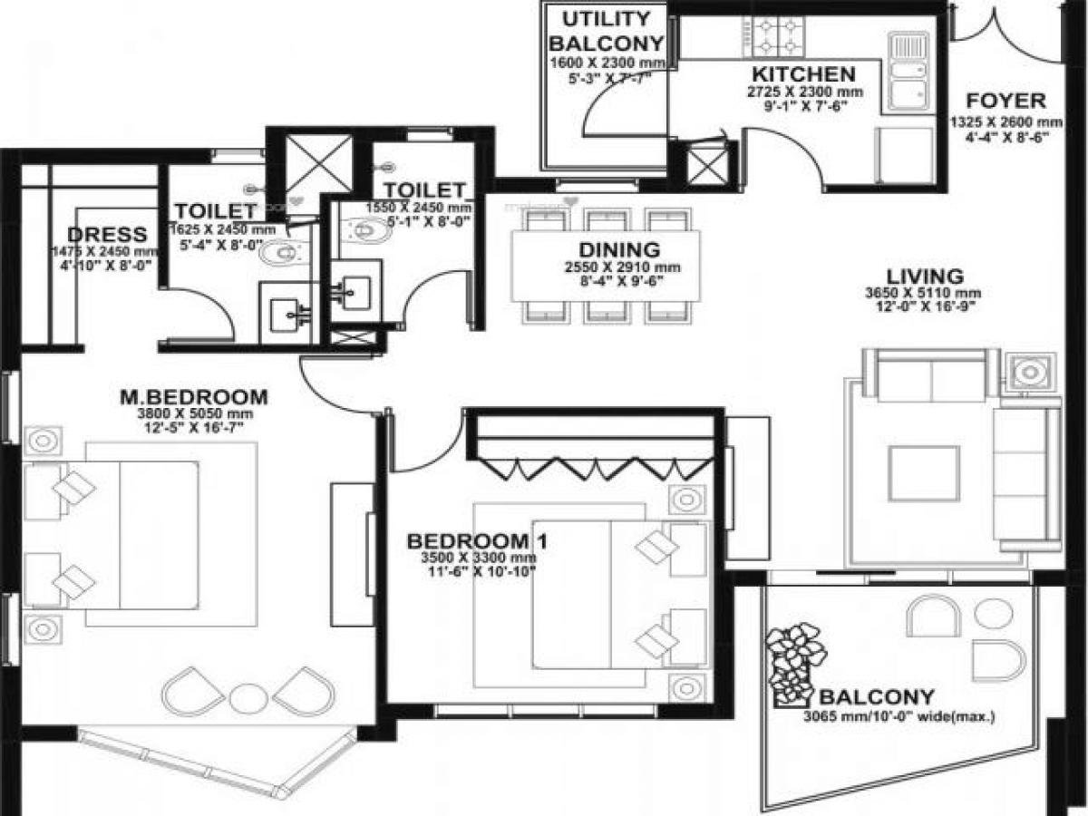 2 bedrooms House in Gurgaon, India No. 48906