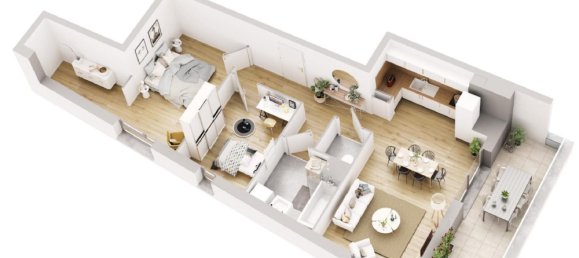 2 غرف نوم شقة في Hoenheim, France رقم 49086 2