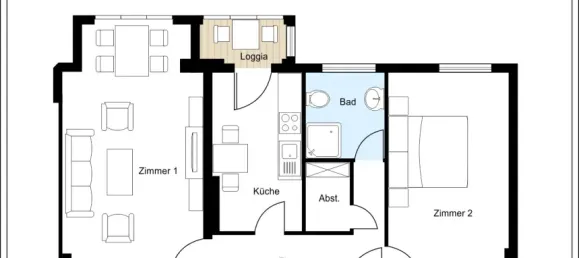 Apartamento de 2 habitaciónes en Steglitz, Germany No. 88907 3